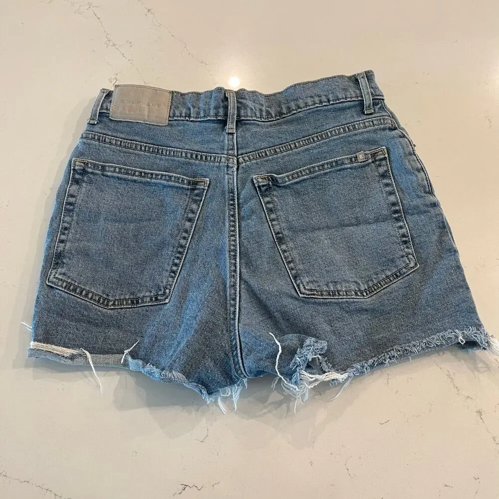 Everlane The Way High Denim Shorts‎ Size 27